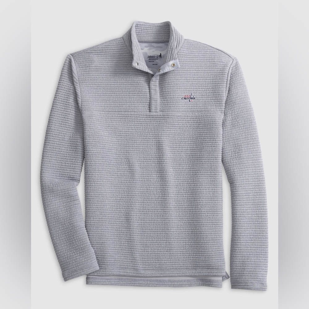Johnnie-O | Washington Capitals Benjy Snap 1/4-Zip Pullover | Size: Medium | NWT